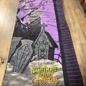 The Nightmare Before Christmas Blanket, Disney Tim Burton's themed Fleece blanke